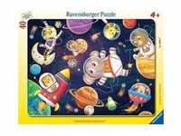 Rahmenpuzzle Ravensburger Tierische Astronauten 30 Teile