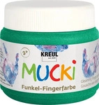 KREUL Fingerfarbe MUCKi Funkel smaragdgr&uuml;n 150ml Dose Smaragd, Grundpreis: &euro;
