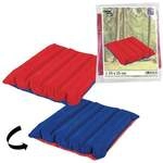 Sitzkissen Luftkissen Mikrofaser rot/blau 35x35cm