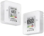aranet CO2 Messger&auml;t 0, 0, 0, 600 - 9999, 50, 85, 1100 ppm, &deg;C, %, hPa mit