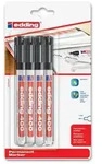 edding 400 Permanentmarker, 1mm, 4er Set schwarz