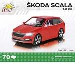 COBI 24582 - koda Scala 1.0 TSI, rot, Ma&szlig;stab 1:35, 70 Klemmbausteine, Bausatz