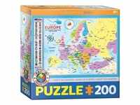 Eurographics 6200-5374 - Europakarte , Puzzle, 200 Teile