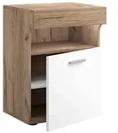 Holz Nachttisch Nachtschrank Schublade Slepal M