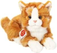 Teddy Hermann 91837 - Katze liegend rot getigert, Pl&uuml;schtier, 20 cm