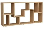 Holz Stand Regal Raumteiler B&uuml;cherregal Lanisa L