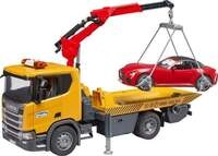 bruder 03552 Scania Super 560R Abschlepp-LKW mit L+S Modul + BRUDER Roadster