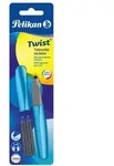 Pelikan Tintenroller Twist, Frosted Blue, universell f&uuml;r Rechts- und Linksh&auml;nder
