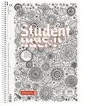 Brunnen Collegeblock Premium Student FLORAL ZENart, A4 Lineatur 28, wei&szlig;