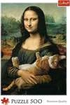 Mona Lisa mit schnurrender Katze (Puzzle)