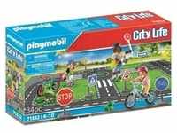 PLAYMOBIL 71332 - Schule - Fahrradparcours, Spielwaren