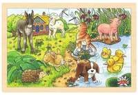 Einlegepuzzle Tierkinder II