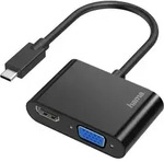Hama 00200313 USB-C&reg; / HDMI / VGA Adapter [1x USB-C&reg; Stecker - 1x VGA-Buchse,