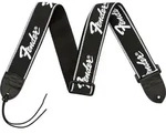 Fender Strap 2" Running Logo Strap Black/White