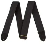 Fender Strap 2" Cotton/Leather Oval BLK