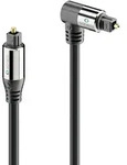 Sonero optisches S/PDIF Toslink Kabel 1x90&deg; Stecker 1,50m