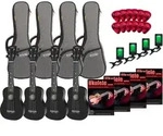 Classic Cantabile US-100 Ukulelenset f&uuml;r die Schule Schwarz