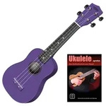 Classic Cantabile US-100 VT Sopran-Ukulele Violett Set inkl. Lernheft