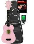 Classic Cantabile US-50 PK Sopran-Ukulele Pink Set