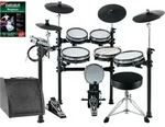 XDrum DD-530 Mesh Heads E-Drum Maxi Live Kit mit Drum-Monitor und Hocker