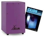 XDrum KC-37VT Kinder-Cajon Violett Set mit Schule