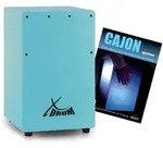 XDrum KC-37B Kinder-Cajon Blau Set mit Schule