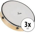 XDrum HTM-12K 12" Handtrommel mit Kunststoff-Fell 3x Set