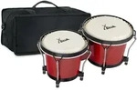 XDrum Bongos Club Weinrot SET inkl. Bongotasche