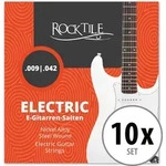 Rocktile Saiten f&uuml;r E-Gitarren Super Light 10er Pack