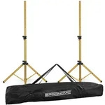 Pronomic SPS-1S GD Boxenstativ Stahl Gold 2x Set mit Tasche