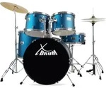 XDrum Semi 22" Standard Schlagzeug Satin Blue Sparkle inkl. Schule