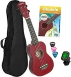 Cascha 3970 Sopran Ukulele Bundle Rot
