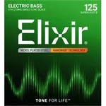 Elixir 15425 E-Bass Nickel Plated Steel Nanoweb Single String Long Scale Super...