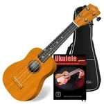 Classic Cantabile US-100 NAT Sopran-Ukulele Natur Set inkl. Tasche + Lernheft