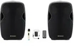 Pronomic MOVE 15MA-A Akku-Aktivbox Stereo Set
