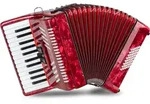 Classic Cantabile 48 Bass Akkordeon "Secondo V" Rot