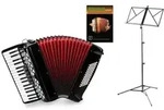 Classic Cantabile 72 Bass Akkordeon "Secondo V" Set Schwarz