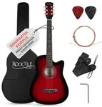 Rocktile WSD-5C-RDB Slim Line Westerngitarren Set Redburst