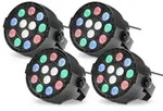 Showlite SPS-121 LED Smart Party Spot 12x 1W RGBW 4er Set