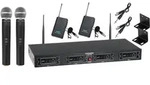 McGrey UHF-2V2I Quad Funkmikrofonset mit 2x Handmikrofon und 2x...