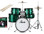 XDrum Junior Pro Kinder Schlagzeug Emerald Green Sparkle inkl. Schule