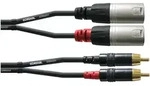 Cordial CFU 3 MC Cinch/XLR male 3m Paar