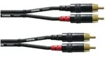 Cordial CFU 1,5 CC Cinchkabel 1,5 m Schwarz