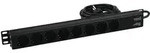Eurolite Steckdosenleiste R19-8 1HE sw 2,7m