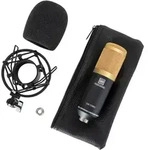 Pronomic CM-100BG Studio Gro&szlig;membranmikrofon inkl. Spinne & Windschutz Schwarz