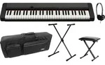 Casio CT-S1BK Casiotone Keyboard Schwarz Deluxe Set