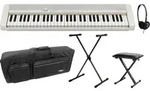 Casio CT-S1WE Casiotone Keyboard Wei&szlig; Deluxe Set