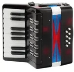 Classic Cantabile Bambino Kinder-Akkordeon, schwarz, 8 B&auml;sse