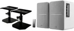 Edifier Studio R1280T WS 2.0 Lautsprechersystem White Set Stativ