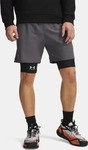 Under Armour Trainingsshorts in Anthrazit, Gr&ouml;&szlig;e S, grau/schwarz, Herren
